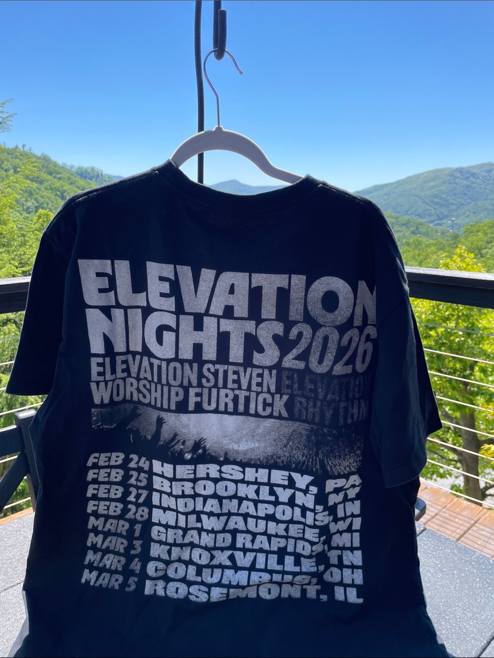 From the concert series of elevation worship. Classic Short Sleeve Tee - Black